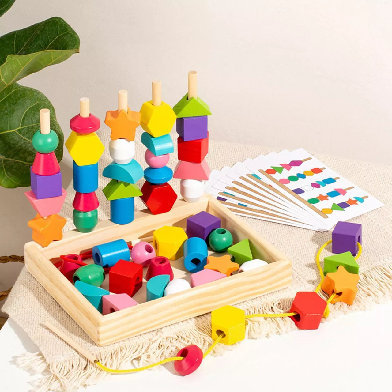 EcoToys Colorful Shape Match | Stimuleer Creativiteit - Ontdek Vormherkenning & Cognitieve Vaardigheden