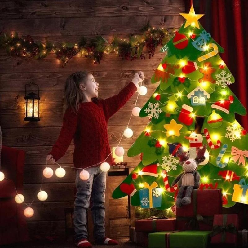 FestiTree | Diversión navideña mágica para toda la familia - Decoración de árbol de Navidad de fieltro DIY