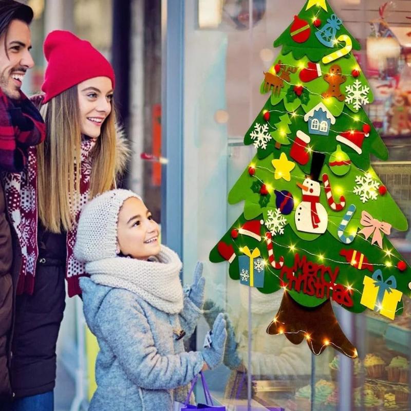 FestiTree | Diversión navideña mágica para toda la familia - Decoración de árbol de Navidad de fieltro DIY