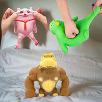 Thumbnail for FlexiToy | Diversión de juego que reduce la presión - Pelota antiestrés elástica verde en forma de pez