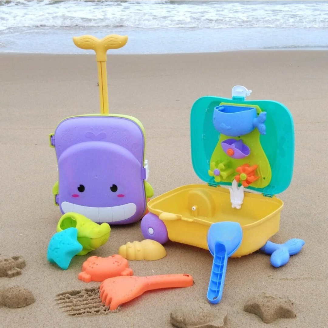 Strand Avontuur | Plezier op het Strand - Mini Strand Speelgoedset met Trolley