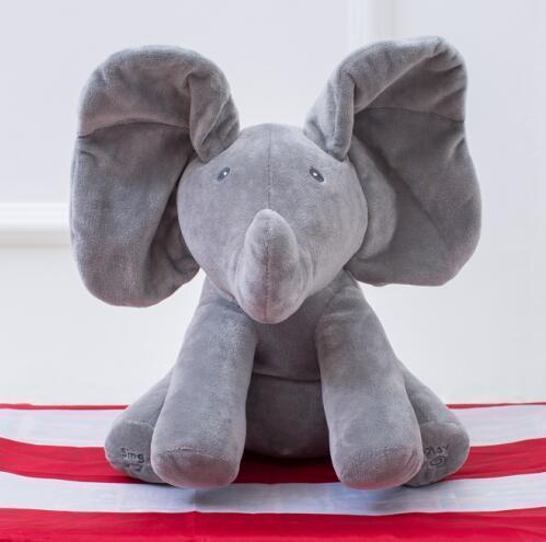 JoyPet | Interactieve Knuffelolifant voor Baby’s - Zacht, Zingend Speelgoed