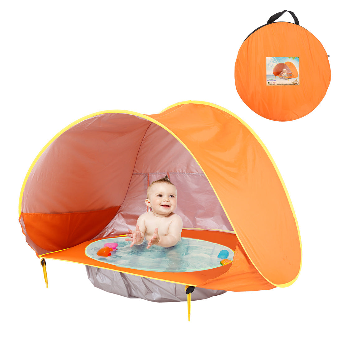 SunnyTent | Perfecte bescherming voor kinderen - Waterdichte Pop-Up Tent!