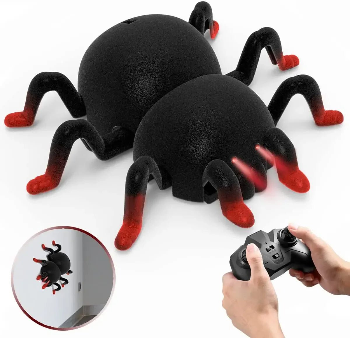 CreepyCrawler | La reacción de miedo definitiva - ¡Araña RC que trepa paredes para bromas emocionantes!